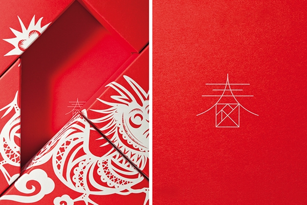 春節禮品盒包裝設計，新年七巧板的妙用