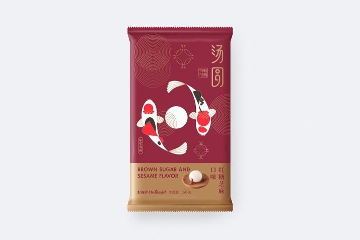 驚艷四座的國風之美，中式湯圓包裝設計